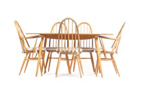 LUCIAN ERCOLANI FOR ERCOL- WINDSOR DINING TABLE & CHAIRS
