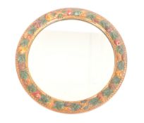 VINTAGE 20TH CENTURY CIRCULAR FRUIT FRAMED MIRROR