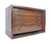 MID CENTURY OAK WORKMEN'S TOOL CHEST