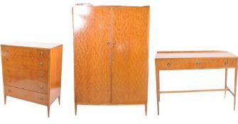 VINTAGE THREE PIECES SATIN WOOD BEDROOM SUITE