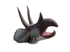 DINOSAUR - LIFESIZE TRICERATOPS DINOSAUR HEAD PROP / DISPLAY