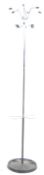 HAGO - MID CENTURY CHROME AND CAST IRON ATOMIC COAT STAND