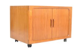 JENSEN - VANTAGE FURNITURE - DANISH TAMBOUR DOOR CABINET