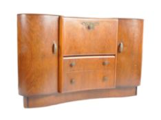 BEAUTILITY - ART DECO WALNUT COCKTAIL CABINET / SIDEBOARD