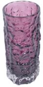 GEOFFREY BAXTER WHITEFRIARS AMETHYST BARK VASE