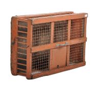 20TH CENTURY RETRO INDUSTRIAL WIRE CAGE HUTCH