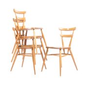 LUCIAN ERCOL FOR ERCOL - DOT - SET OF FOUR STACKING CHAIRS