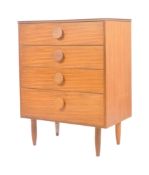 BRITISH MODERN DESIGN - 1970s RETRO TEAK PEDESTAL CHEST