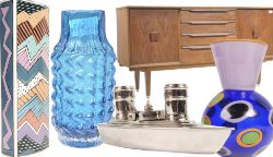 20th Century Interiors Auction - Industrial Lighting, Mid-Century Modern Teak Furniture & Vintage Advertising
