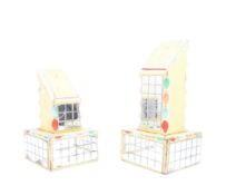 TWO VINTAGE 20TH CENTURY FAIRGROUND HOOPLA STANDS