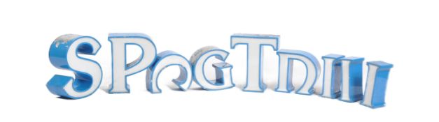 SELECTION OF ADVERTISING METAL AND GLASS LETTERS