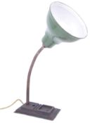RETRO MID CENTURY ADJUSTABLE FOREST GREEN DESK LAMP