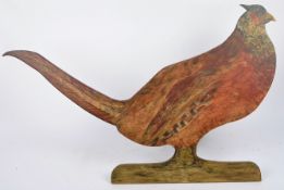 20TH CENTURY HAND PAINTED CUT OUT FIRE BOARD