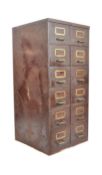 VINTAGE MID CENTURY INDUSTRIAL DUAL BANK FILING CABINET