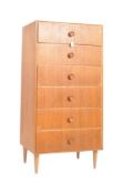 MEREDEW - MID CENTURY OAK PEDESTAL CHEST OF DRAWERS