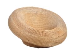LARGE CONTEMPORARY WICKER WOVEN LOUNGE CHAIR