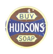 HUDSON SOAP - VINTAGE POINT OF SALE ADVERTISING SIGN