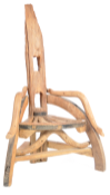 LARGE CONTEMPORARY DRIFTWOOD GARDEN THRONE CHAIR