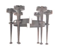 PAIR OF CONTEMPORARY GOTHIC STYLE WALL SCONCES