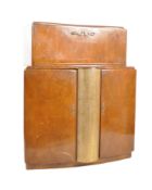 ART DECO WALNUT COCKTAIL DRINKS CABINET