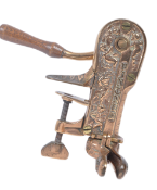 VINTAGE 20TH CENTURY BRONZE WINE BOTTLE CORKER