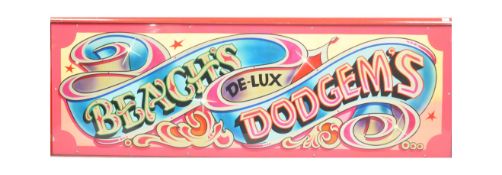 GEORGE HEBBORN - BEACHE'S DE-LUX DODGEM'S FUNFAIR SIGN