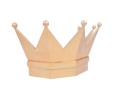 VINTAGE 20TH CENTURY GOLD PAINTED CHILDS CORONET