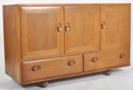 ERCOL - MODEL 468 - MID CENTURY WINDSOR SOLID ELM SIDEBOARD