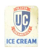 ULSTER CREAMERIES ICE CREAMS - RETRO ADVERTISING SHOP SIGN