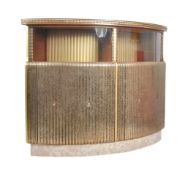 RETRO MID CENTURY BOW FRONTED HOME COCKTAIL CABINET
