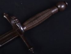 EARLY 19TH CENTURY LEFT HANDED / PARRYING DAGGER