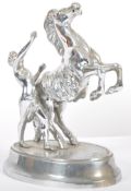 ART DECO CHROME PLATED MARLEY HORSE GROUP