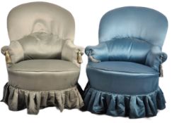 MATCHING PAIR OF FRENCH SALON CHAIRS / BEDROOM CHAIRS