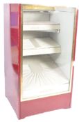 MID CENTURY BRASS, GLASS AND WOODEN SHOP CABINET