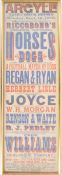FOOTBALL MATCH BY DOGS - 1898 ARGYLE THEATER POSTER