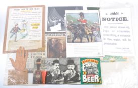 COLLECTION OF EARLY 20TH CENTURY ADVERTISING POSTERS