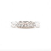 GABRIEL & CO 18CT WHITE GOLD & DIAMOND ETERNITY RING
