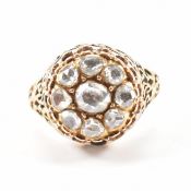 ANTIQUE GOLD & DIAMOND CLUSTER RING
