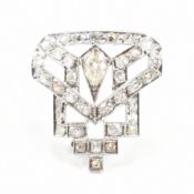 ART DECO 18CT GOLD & DIAMOND DRESS CLIP