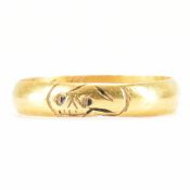 ANTIQUE GOLD MEMENTO MORI RING