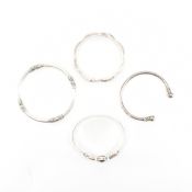 GROUP OF 925 SILVER BANGLE BRACELETS