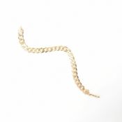 HALLMARKED 9CT GOLD CURB LINK CHAIN BRACELET