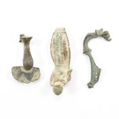 ROMAN ANTIQUITIES - THREE FIBULA BROOCH FRAGMENTS