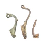 ROMAN ANTIQUITIES - 3 FIBULA BROOCH PARTS