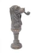 VICTORIAN STYLE BRASS SEAL IN THE FORM OF A DOG