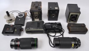 COLLECTION OF VINTAGE 20TH CENTURY CAMERAS & LENSES