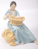 VINTAGE ROYAL DOULTON 'THE BASKET WEAVER' BONE CHINA FIGURE