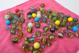 COLLECTION OF EARLY 20TH CENTURY GLASS MARBLES