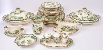 1930S MASONS IRONSTONE 'CHARTREUSE' PATTERN DINNER SERVICE
