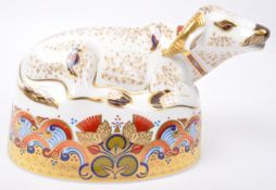 ROYAL CROWN DERBY WATER BUFFALO NOS FIGURINE